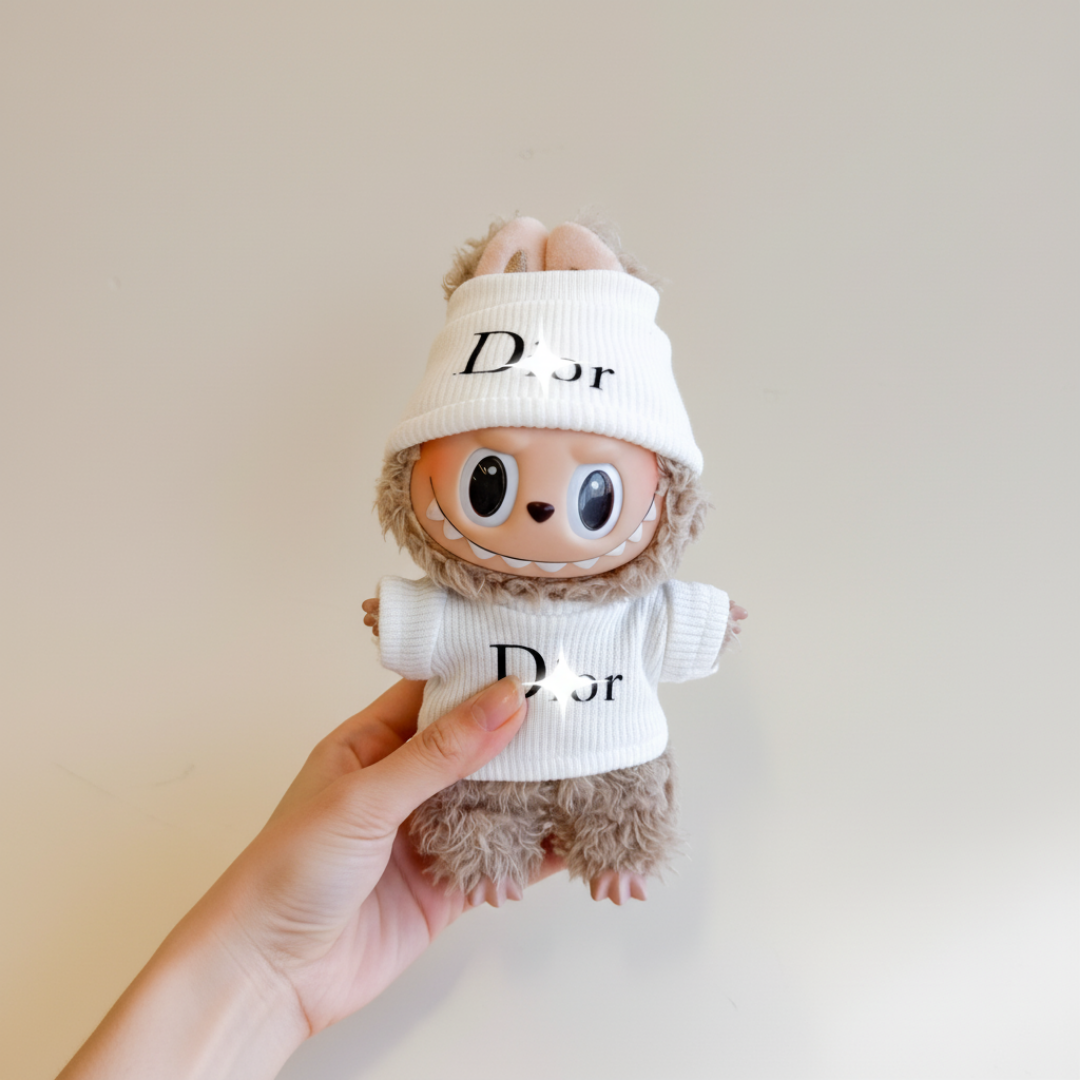 Labubu Classic Winter Knitwear Outfit Set