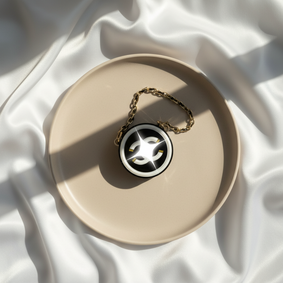 Labubu Mini Circle Crossbody Bag – Noir Contrast