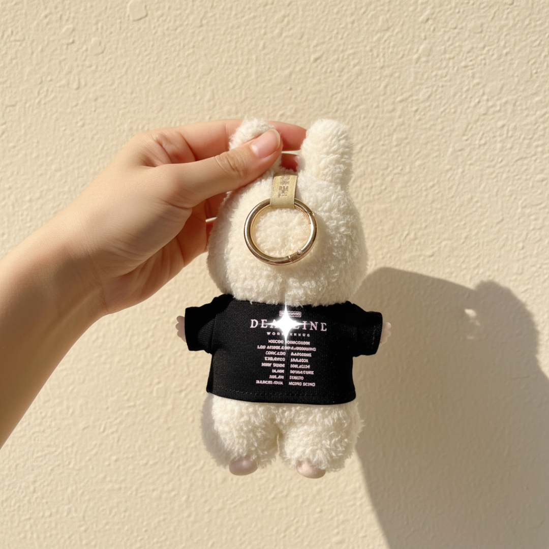 Labubu Concert Outfit – Black Tour Tee & Mini Lightstick (2pc)