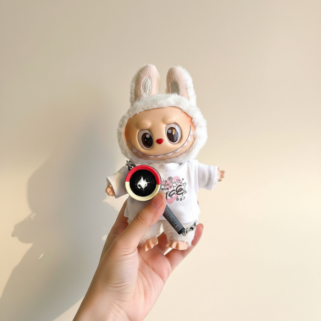 Labubu Candy Pop Squad Idol Tee & Mini Fan Lightstick Set (2pc)